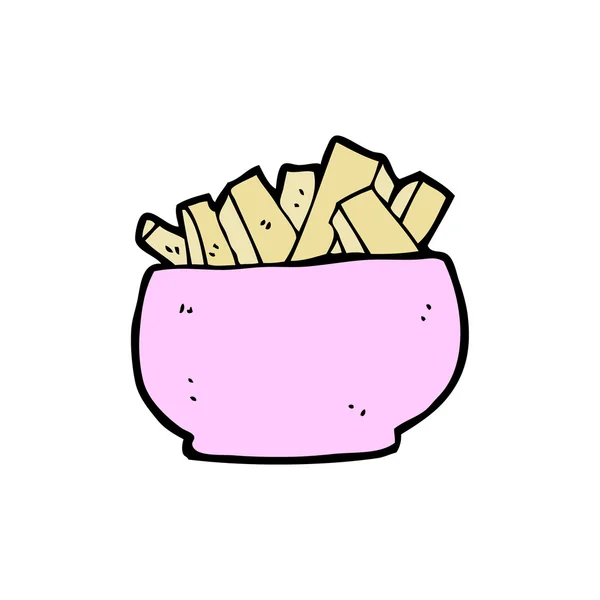 Bol de chips — Image vectorielle