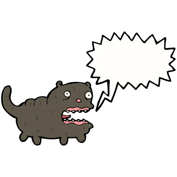 有趣的黑猫 — 图库矢量图片