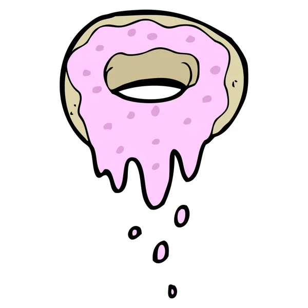 Iced doughnut — Stock Vector