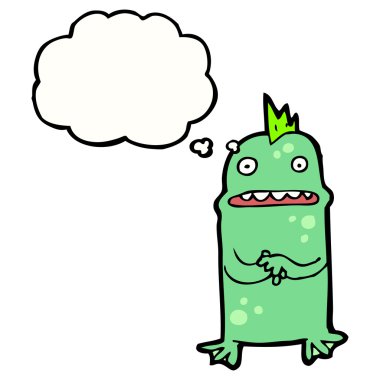 endişeli bataklık canavarı