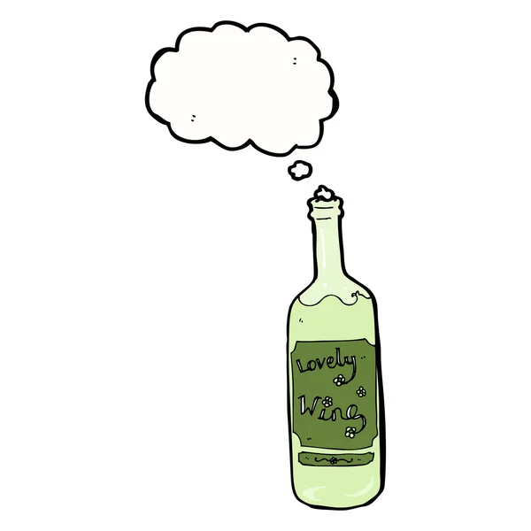 Λευκό κρασί μπουκάλι — Διανυσματικό Αρχείο