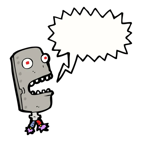 Shocked robot — Stock Vector