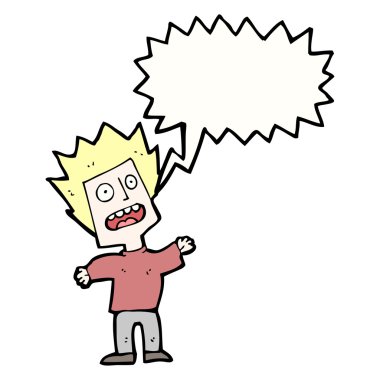 çizgi film şok sarışın çocuk