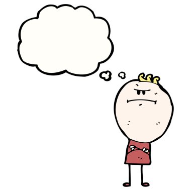 karikatür huysuz adam