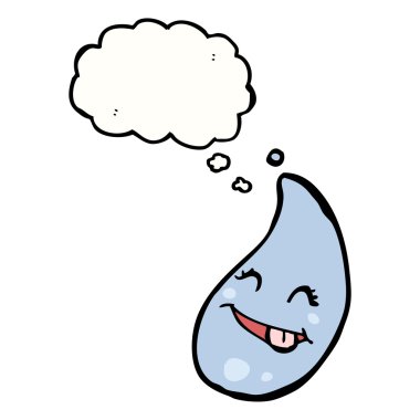 çizgi film karakteri yağmur damlası