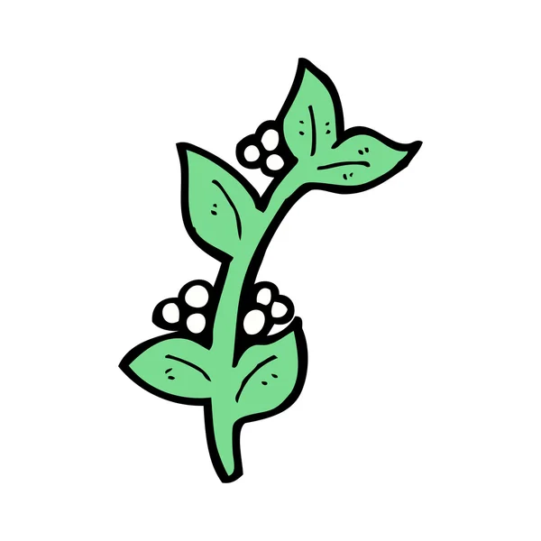 Mistletoe cartoon — Stock Vector