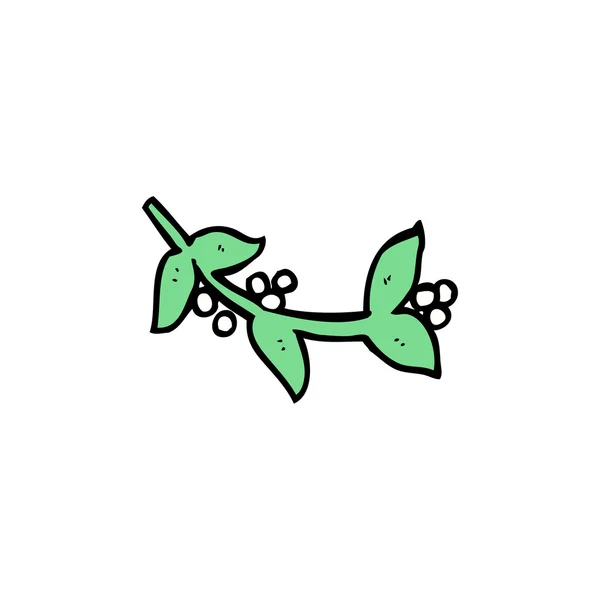 Cartoon mistletoe — Stock Vector