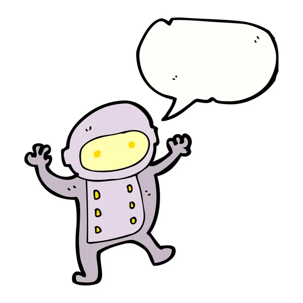 Petit astronaute dessin animé — Image vectorielle