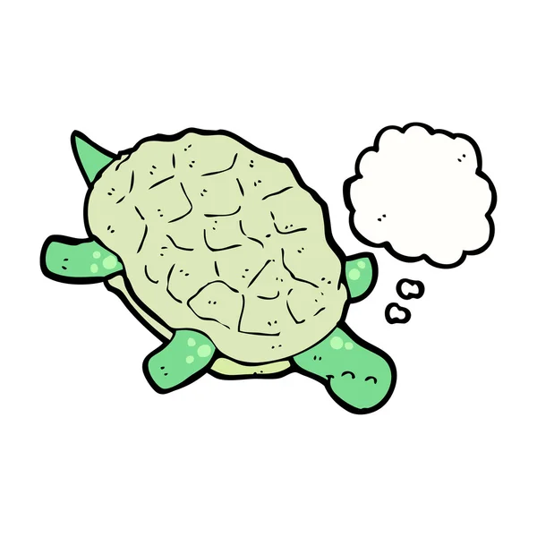 Cartoon zwemmen schildpad — Stockvector