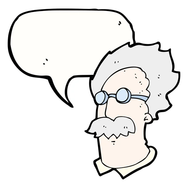 思考バブル漫画天才発明家 — ストックベクタ