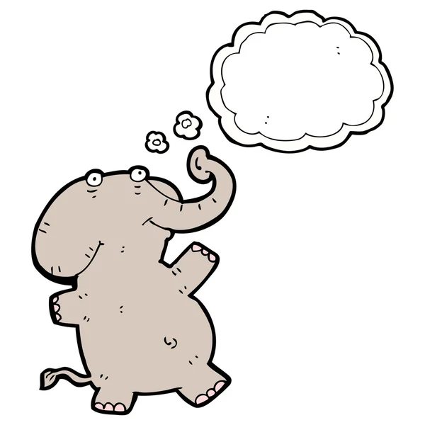 Lustiger Zeichentrick-Elefantentanz — Stockvektor