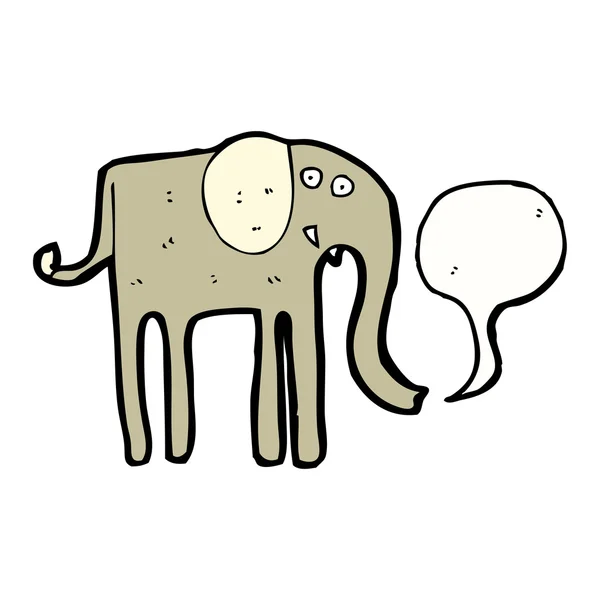Kreskówka wysoki słoń — Wektor stockowy