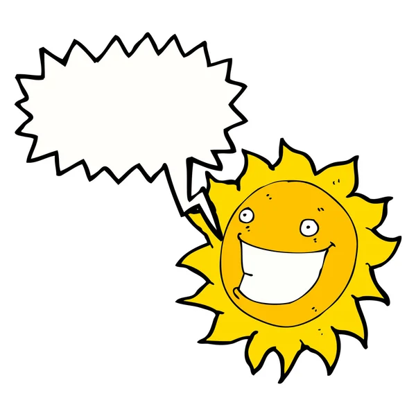 Улыбающееся солнце — стоковый вектор