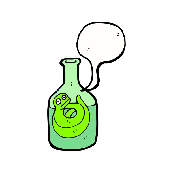 Schlange in der Flasche — Stockvektor