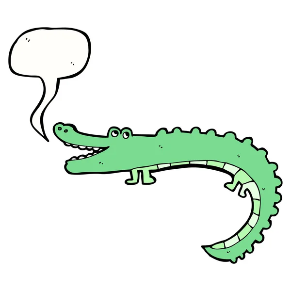 Crocodile amical — Image vectorielle