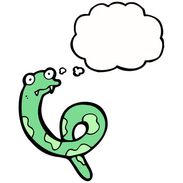 Serpent avec bulle de parole — Image vectorielle