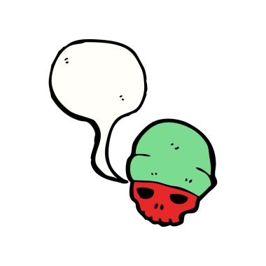 Spooky kafatası şapkalı