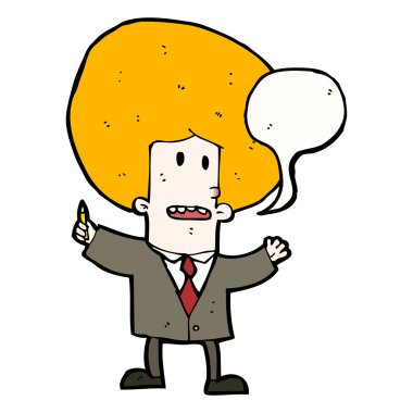 Büyük kıllı Kızıl işadamı