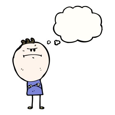 kızgın doodle adam