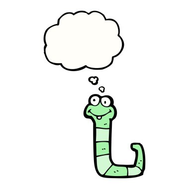 düşünce balonu ile yılan