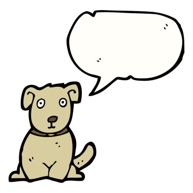 Beyaz bir arka plan üzerinde köpek