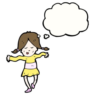 mutlu dans eden kız