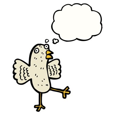 kuş ile düşünce balonu