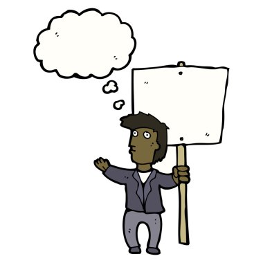 adam boş işareti ile