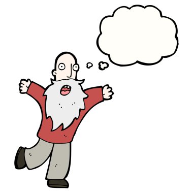 Dehşete düşmüş yaşlı adam