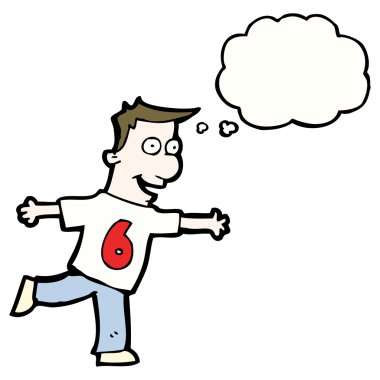 6 numaralı tişörtlü adam