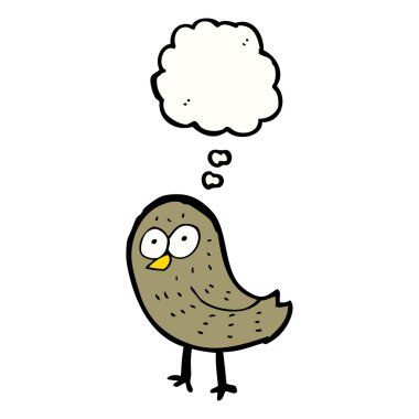 Beyaz arkaplandaki kuş