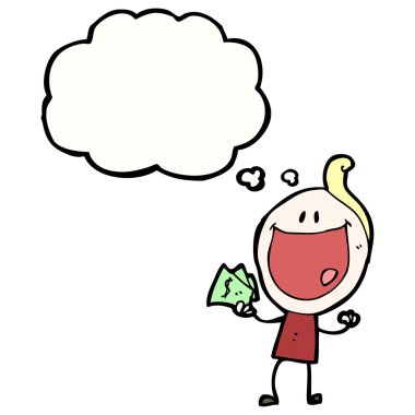 payday üzerinde sırıtan adam