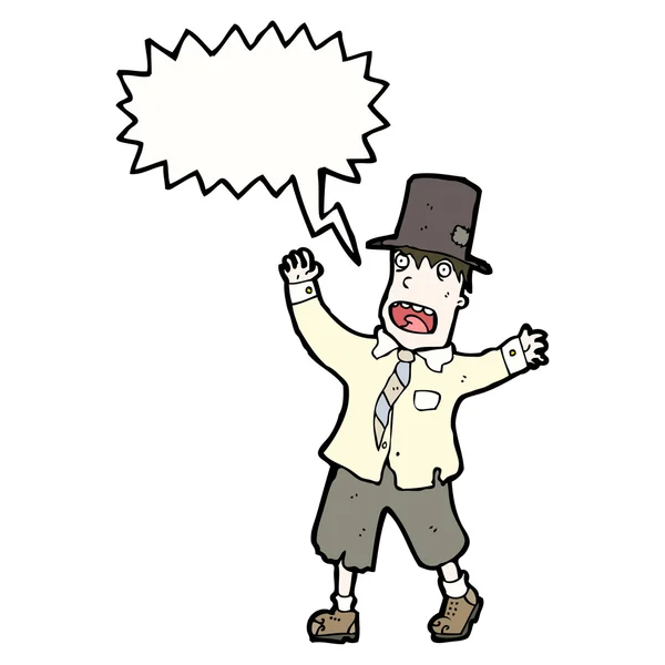 Hobo in top hat — Stockvector