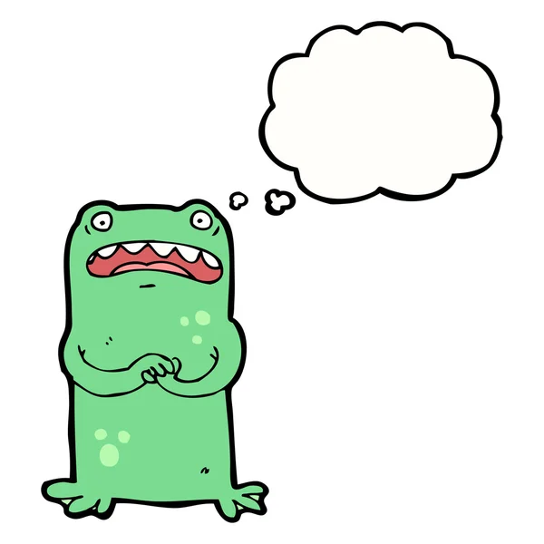 Worried frog — Stock Vector