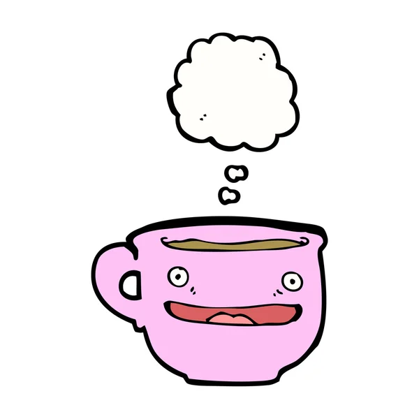 Κούπα καφέ με χαρούμενο πρόσωπο — Διανυσματικό Αρχείο