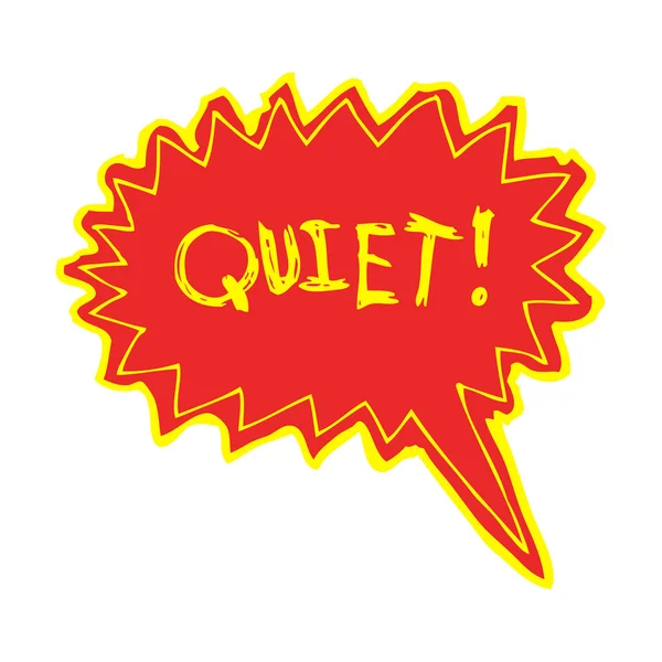 Shout for quiet — Stock Vector