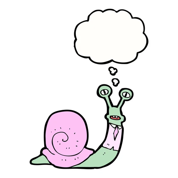 Escargot drôle — Image vectorielle