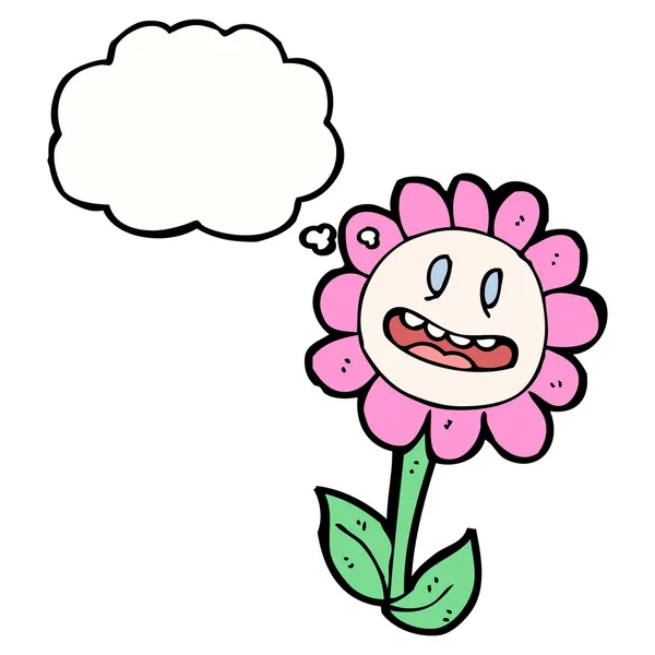 Fleur souriante — Image vectorielle