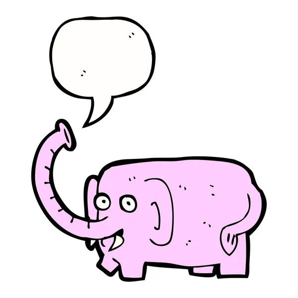 Elefante rosa — Vector de stock