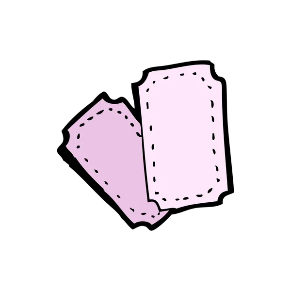 Розовые билеты — стоковый вектор