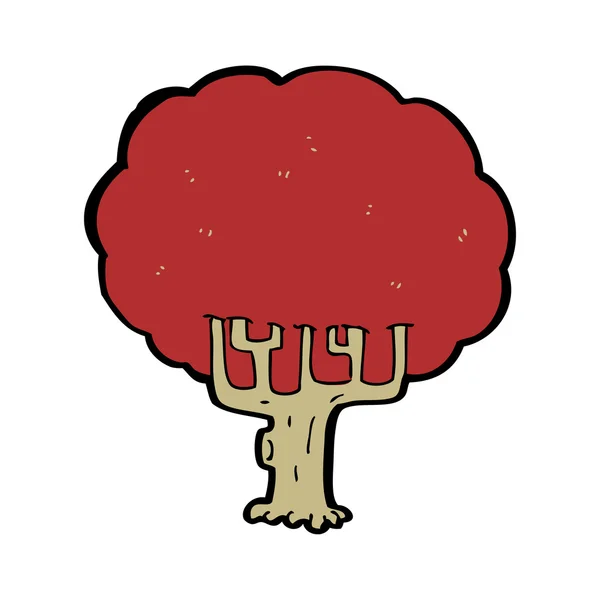 Arbre rouge — Image vectorielle
