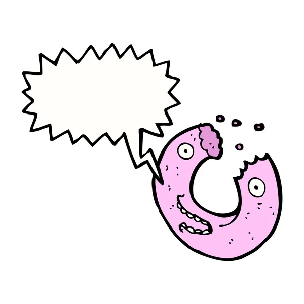 Roze donut — Stockvector