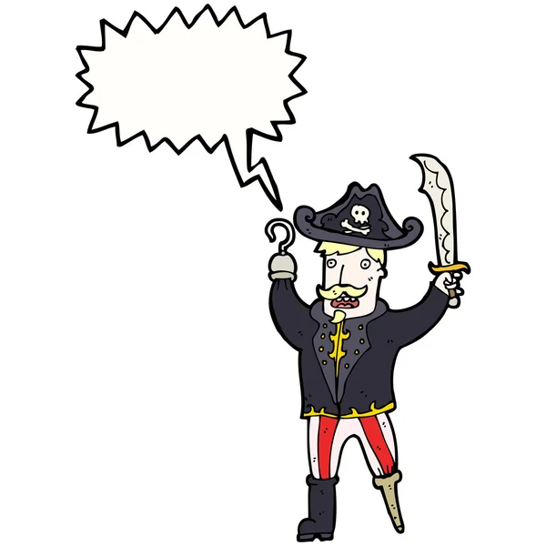 Піратський капітан — стоковий вектор