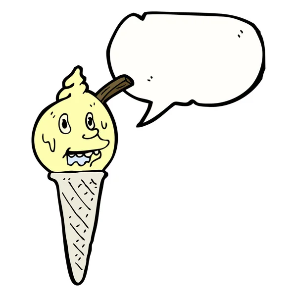 総溶融アイスクリーム — ストックベクタ