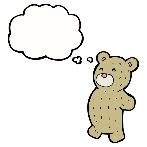 Lindo oso de peluche — Vector de stock