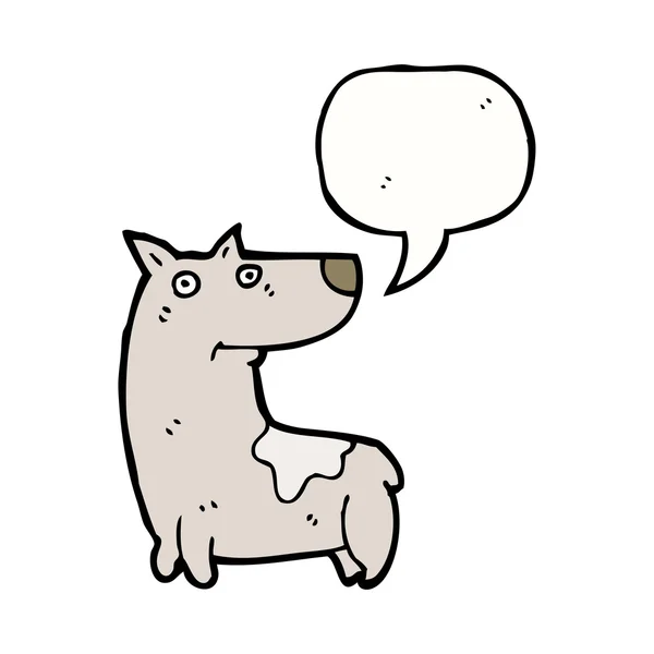 Dog with speech bubble — Stock Vector