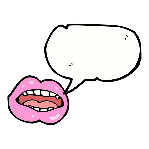 Talking pink lips — Stock Vector