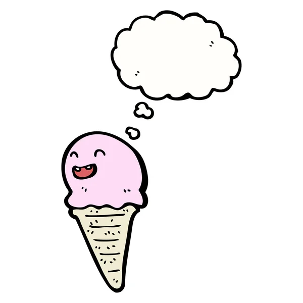 Grinning ice cream — Stock Vector