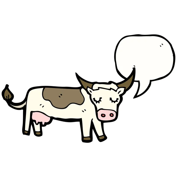 Mooing mucca — Vettoriale Stock