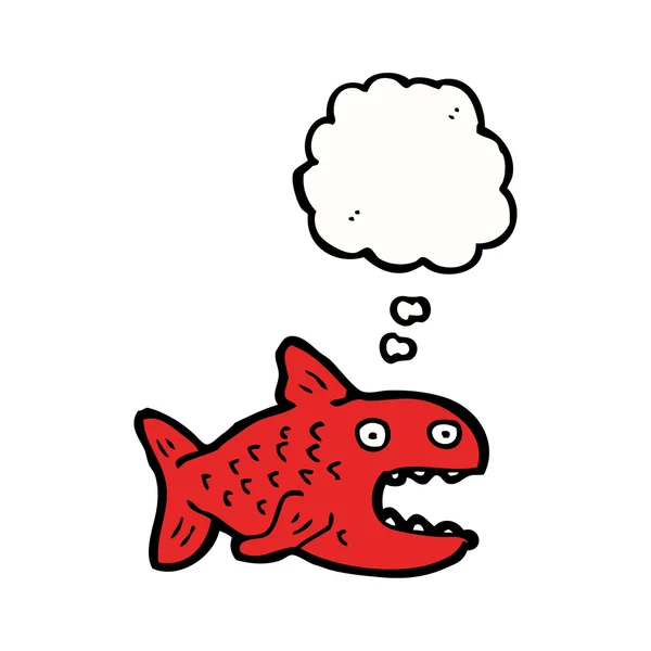 Rode piranha — Stockvector